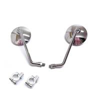 Rétroviseurs Moto Rétro ABS 7 8'' Guidon 8 10MM Rétroviseur Rond Pour MT07 MT09 MT10 FZ1 FZ6 FZ09 FZ8 XSR 700 XSR 900 YZF R125 Rétroviseurs Latéraux Moto(Chrome long-holder)