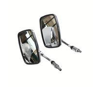 Rétroviseurs Moto Rétroviseurs De Moto Universels Rectangulaires en Métal, Coque ABS, 10 Mm, Chromés, pour CA250 pour Kawaski pour Vulcan Rétroviseurs Latéraux Moto