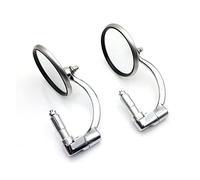 Rétroviseurs Motos Pour Moto Pour Chopper Pour Scooter Pour Café Pour Racer Accessoires 2 Pièces Universel Chrome Rétroviseurs Ronds Latéral Rétroviseur