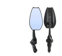 rétroviseurs motos Pour Rétroviseur Latéral Universel Alliage D'aluminium Lentille Propre HD Accessoires Moto Réglables scooters rétroviseurss moto(Blue)
