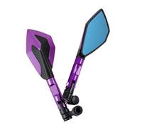 Rétroviseurs pour CB500F CB-500F CB 500F CB500 FX CB500X CB-500X CB 500X Rétroviseurs Universels pour Guidon De Moto Bleus Antireflets(Purple)