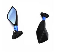 Rétroviseurs pour CBR929RR CBR-929RR CBR 929RR CBR929 RR CBR 929 RR Rétroviseur Latéral Universel en Verre Bleu pour Moto(Blue)