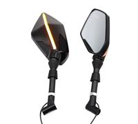 rétroviseurs pour moto Rétroviseur de moto universel avec clignotant pour LED 8 10 mm pour Suzuki GSR Rétroviseurs Latéraux Moto