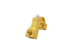 rétroviseurs réglables moto Base Rétroviseur Moto Électrique Cadre D'installation Fixe Vélo Support Modification Multifonctionnel scooters rétroviseur motos(Golden yellow 10MM mirror seat)