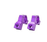 rétroviseurs réglables moto Base Rétroviseur Moto Électrique Cadre D'installation Fixe Vélo Support Modification Multifonctionnel scooters rétroviseur motos(A pair of purple 10MM frames)