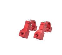 rétroviseurs réglables moto Base Rétroviseur Moto Électrique Cadre D'installation Fixe Vélo Support Modification Multifonctionnel scooters rétroviseur motos(Red 8MM lens holder/1 pair)