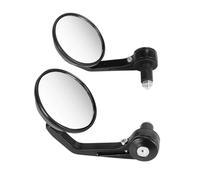 rétroviseurs réglables moto Rétroviseurs De Moto En Alliage D'aluminium Guidon Rond 7/8 Pouces Extrémité Du Moteur Accessoires rétroviseur universels motos(Transparent)