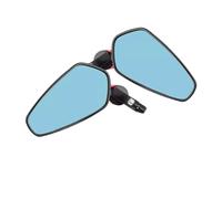 rétroviseurs réglables moto Rétroviseurs Latéraux Moto 7/8" 22mm Accessoires Universels Guidon D'extrémité Barre Scooter rétroviseur universels motos(Red)