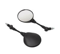Rétroviseurs réglables motos Pour Moto Noir Universel 10mm Rétroviseur Latéral Anti-chute Rond Pliant Rétroviseur moto