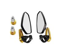 Rétroviseurs Rétroviseur Latéral Universel Pivotant À 360° Pour Guidon De Moto Pour Suzuki 7/8" En Aluminium Usiné Rétroviseur Latéral(Gold-1)