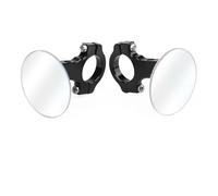 Rétroviseurs Rétroviseur Universel Large pour Guidon De Moto Convexe pour Angle Mort sans Monture Rotation À 360 Degrés(1 Pair for 25mm Bar)
