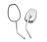 Rétroviseurs Rétroviseurs latéraux chromés universels pour moto et scooter, 10 mm, pour Suzuki GN 125, Jog, BWS, BWS 100, 125, Vino