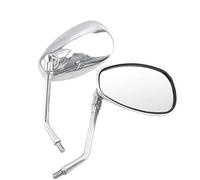 Rétroviseurs Rétroviseurs universels chromés de 10 mm pour moto, motocross, scooter, vélo électrique, course, accessoires