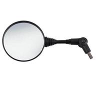 Retroviseurs Rond Moto Scooter Noir Miroirs Universel M8 + M10 noir DX+SX