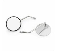 Rétroviseurs ronds pour Suzuki pour modèles GT 10 mm, coque en métal, miroir en verre, option de personnalisation