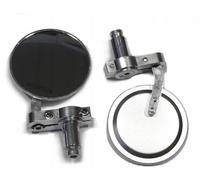 Rétroviseurs Universels Chromés pour Moto Café Racer Bobber Chopper