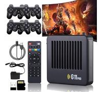 Retrowave, 2025 New Retrowave G11 Pro, Retro Wave G11 Pro 100000 Games with 2/4 Wireless Dual Controllers, 4k Portable Plug & Play Video Games (128G,4 Controllers)
