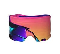 Retrowave Cache-yeux et oreilles avec impression d'images occultantes bloquant le bruit pour adultes, enfants, hommes et femmes