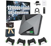 Retrowave G13 Ultra 100000 Games, G36 Retro Games Console Game Box with 2/4 Wireless Controllers, 4K Game Stick, Plug & Play Retro Video Game Console for TV (256G,4*Controllers)