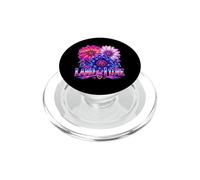 Retrowave Patriotic Flower Land That I Love Synthwave Floral PopSockets PopGrip pour MagSafe