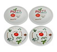 Retsch Arzberg Assiette à Pizza Ø 30 cm, Porcelaine, Porcelaine, Pomodoro & Spezia, Lot de 4