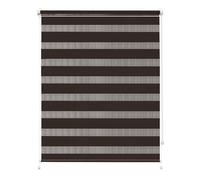 Rettika Double Store Enrouleur sur Mesure sans perçage Klemmfix - 27 Couleurs, Largeur 30-129 cm, Hauteur 120 cm 150 cm 220 cm - Store intérieur Duo Jour Nuit pour fenêtre