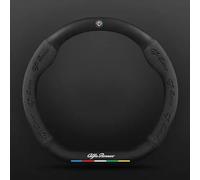 RETTYAT Auto Couvre Volant pour Alfa Romeo 156 2002-2007, Housse de Volant en Cuir Respirant et Antidérapant Caches de Volant Protege Volant pour Homme et Femme Auto Accessoires,G