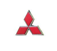 RETTYAT Auto Emblème Logo pour Mitsubishi Pajero Sport 2008-2015, Badge Logo Autocollants 3D Lettres Remplacement Grille Avant Capot Arrière Coffre Décoration Insigne Accessoire de Voiture,Red-12cm