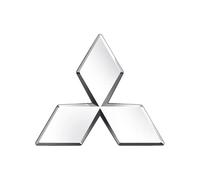 RETTYAT Auto Emblème Logo pour Mitsubishi Pajero Sport 2008-2015, Badge Logo Autocollants 3D Lettres Remplacement Grille Avant Capot Arrière Coffre Décoration Insigne Accessoire de Voiture