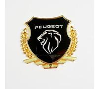 RETTYAT Auto Emblème Logo pour Peugeot RCZ 2013-2015, Badge Logo Autocollants 3D Lettres Remplacement Grille Avant Capot Arrière Coffre Décoration Insigne Accessoire de Voiture,A