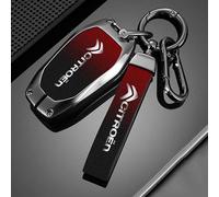 RETTYAT Coque e Voiture pour Citroen e-C3 e-C4 e-Berlingo e-Spacetourer, Coque de Clé Télécommande Étui Carte Coque de Protection pour vec Porte-Clés Étui n Cuir Auto Accessoires