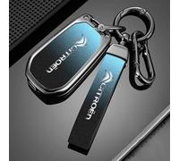 RETTYAT Coque e Voiture pour Citroen e-C3 e-C4 e-Berlingo e-Spacetourer, Coque de Clé Télécommande Étui Carte Coque de Protection pour vec Porte-Clés Étui n Cuir Auto Accessoires