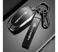 RETTYAT Coque e Voiture pour Citroen e-C3 e-C4 e-Berlingo e-Spacetourer, Coque de Clé Télécommande Étui Carte Coque de Protection pour vec Porte-Clés Étui n Cuir Auto Accessoires
