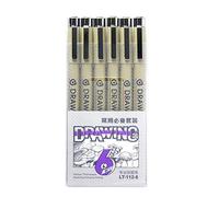 RETUOLWAG 6pcs Artist Drawing Stylo Pour Esquisser Des Illustrations De Griffonnage Journaling Fineliner Pen Pour Détailler Les Artistes De Dessin Ligne Fine
