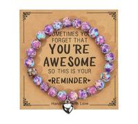 RETUOLWAG Bracelet jonc ergonomique avec pierre d'amour pour poignet parfait pour les anniversaires et les anniversaires de mariage, taille unique, Comme décrit