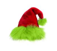 RETUOLWAG Chapeau de vacances en peluche douce avec bordure en fourrure - Accessoires de costume de Père Noël pour festival, célébration, festival, unisexe pour adultes et enfants
