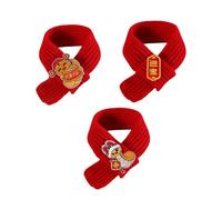RETUOLWAG Écharpe pour Animaux De Compagnie Année Serpent Chiens Et Chats Accessoires À Thème Festival Chauffe-Cou Collier Chaud d'hiver Vêtements Vacances 3 Pièces Mode du Nouvel an
