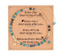 RETUOLWAG Élégant bracelet permanent avec inscription « Meet Plan » - Bijoux de substances mélangées pour les instances spirituelles et les incidents spéciaux - Crucifix pour femme, taille unique