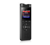 RETUOLWAG Enregistreurs Vocaux 32 Go 64 Go avec Une Longue Batterie 1 Clique sur Une Vidéo Sonore À Grand Écran pour Les Étudiants Et Les Journalistes Voix Numérique