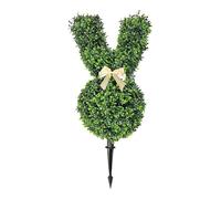 RETUOLWAG Grands lapins verts pour arbre topiaire sur piquet pour porche de Pâques et jardin Décoration d'intérieur ou d'extérieur