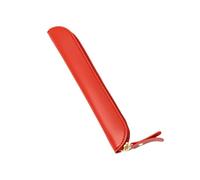 RETUOLWAG Housse de protection pour stylo à bille, étui de rangement en cuir PU, étui à stylo, pochette en cuir, trousse à crayons, sac de papeterie, Rouge