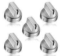 RETUOLWAG Lot de 5 boutons de commande WB03X24818 - Résistance à la chaleur - Pièce de rechange pour cuisinière JGBS66REK3SS JGBS66REK4SS