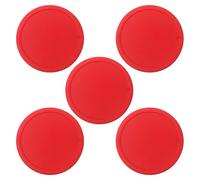 RETUOLWAG Lot de 5 palets de hockey d'air ronds de 7,6 cm pour salle de jeux, table de jeux