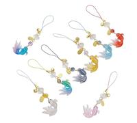 RETUOLWAG Lot de 8 chaînes de téléphone en forme de poisson pour apporter de l'élégance à votre appareil en alliage robuste pour une utilisation durable