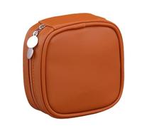 RETUOLWAG Organiseur de bijoux de voyage avec cordon de serrage pour boucles d'oreilles, colliers, bagues et bracelets, pochettes de rangement en cuir souple avec cordon de serrage