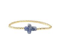 RETUOLWAG Perles dorées tendance avec cordon élastique et croix pour les créateurs de tendances et les croyants comme des bijoux élégants de foi, taille unique, Comme décrit