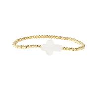 RETUOLWAG Perles dorées tendance avec cordon élastique et croix pour les créateurs de tendances et les croyants comme des bijoux élégants de foi, taille unique, Comme décrit