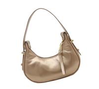 RETUOLWAG Petit sac de soirée Moon léger PU sac à main tendance avec poignée supérieure pour les trajets quotidiens et les tenues décontractées Petit sac à main de soirée à la mode, doré, One Size