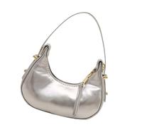 RETUOLWAG Petit sac de soirée Moon léger PU sac à main tendance avec poignée supérieure pour les trajets quotidiens et les tenues décontractées Petit sac à main de soirée à la mode, Argenté., One Size