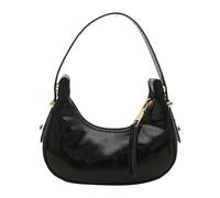 RETUOLWAG Petit sac de soirée Moon léger PU sac à main tendance avec poignée supérieure pour les trajets quotidiens et les tenues décontractées Petit sac à main de soirée à la mode, Noir , One Size